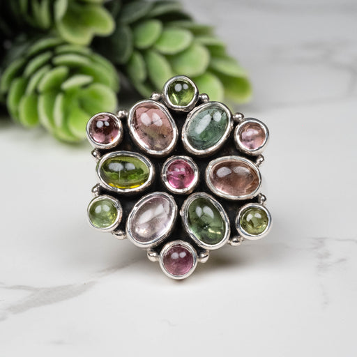 Tourmaline Ring 3mm-5.5mm Size 7 Adjustable - InnerVision Crystals