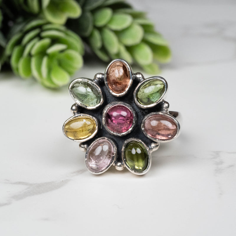 Tourmaline Ring 5mm-7mm Size 8