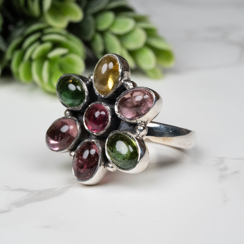 Tourmaline Ring 4mm-7mm Size 9