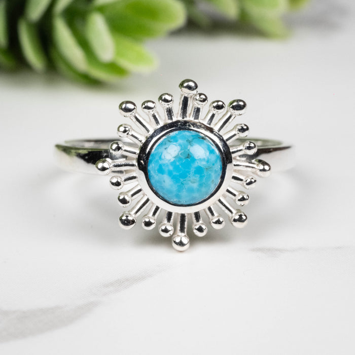 Sleeping Beauty Turquoise Ring 6mm Size 9