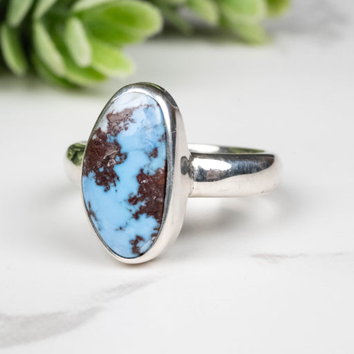 Golden Hill Turquoise Ring 14x8mm Size 5 - InnerVision Crystals