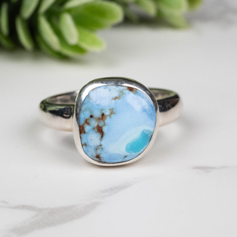 Golden Hill Turquoise Ring 10mm Size 6