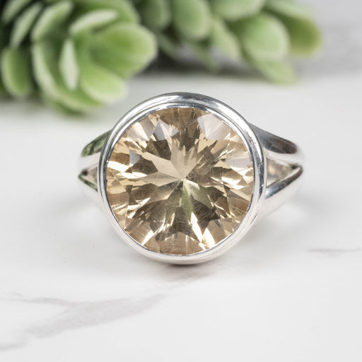 Citrine Ring 11.5mm Size 6 - InnerVision Crystals