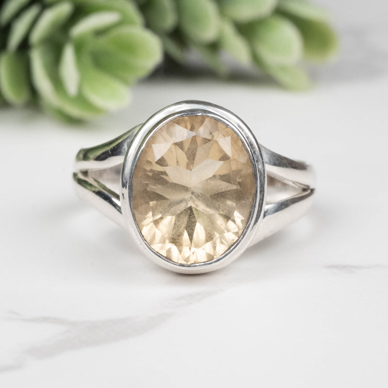 Citrine Ring 11x9mm Size 7
