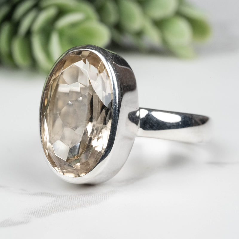 Citrine Ring 15x10mm Size 7 - InnerVision Crystals