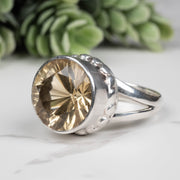 Citrine Ring 13mm Size 8 - InnerVision Crystals