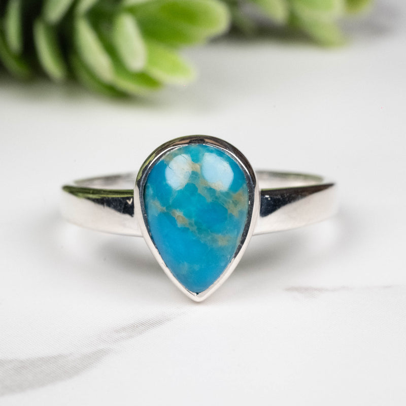 Persian Turquoise Ring 10x7mm Size 8