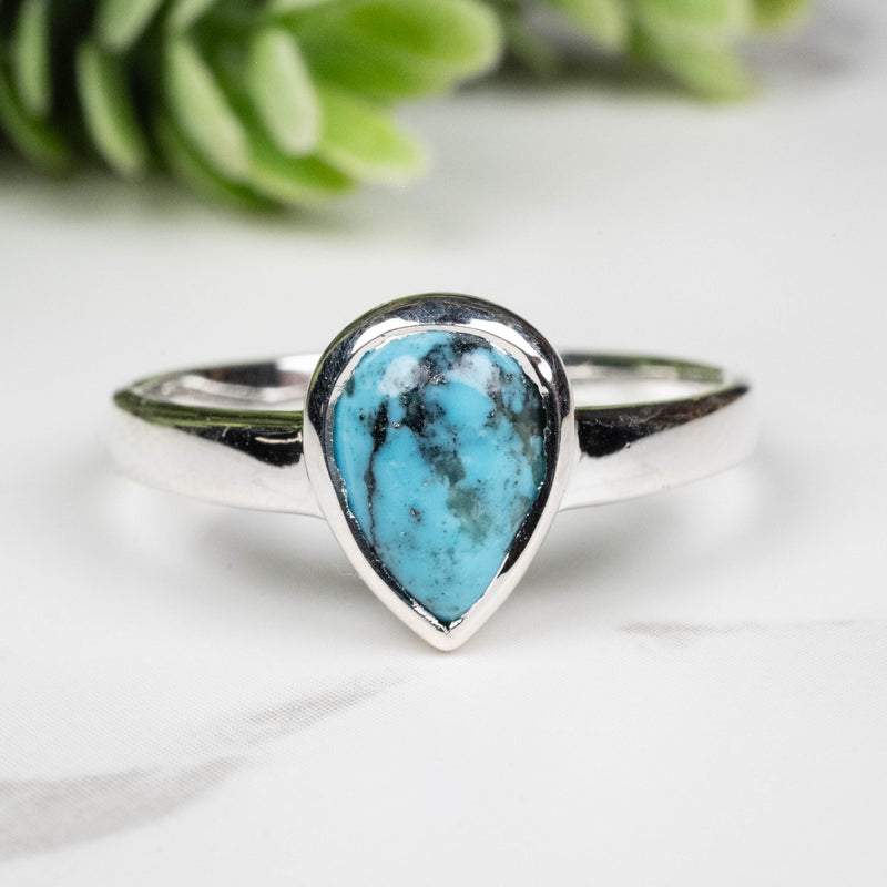 Persian Turquoise Ring 10x7mm Size 10