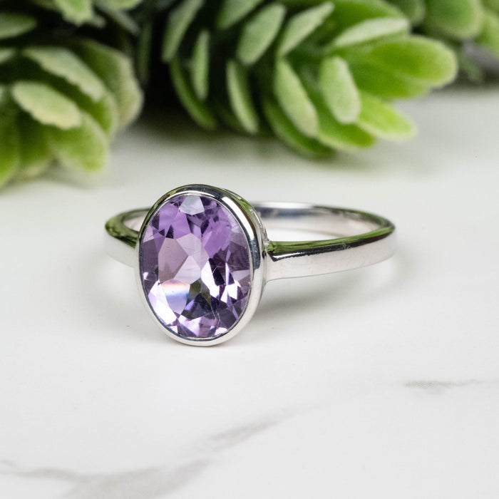 Amethyst Ring 9x7mm Size 7