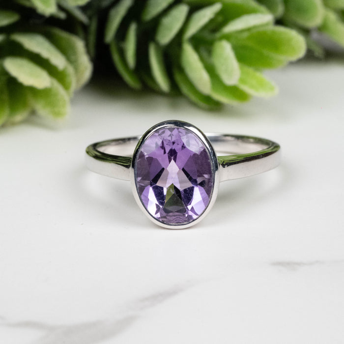 Amethyst Ring 9x7mm Size 7