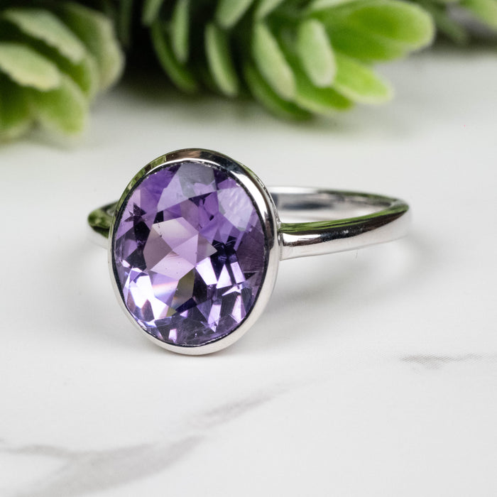 Amethyst Ring 11x9mm Size 8