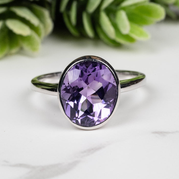 Amethyst Ring 11x9mm Size 8