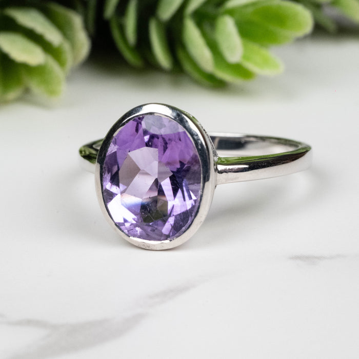Amethyst Ring 11x9mm Size 8