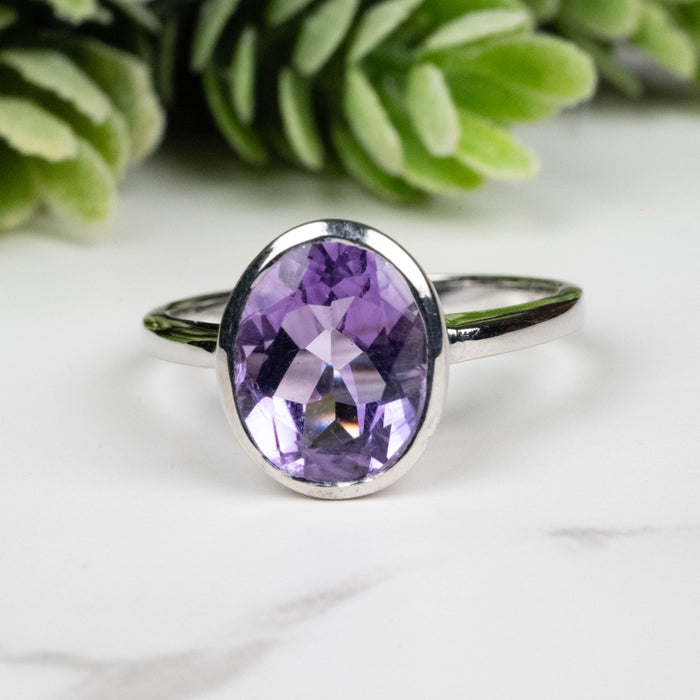 Amethyst Ring 11x9mm Size 8