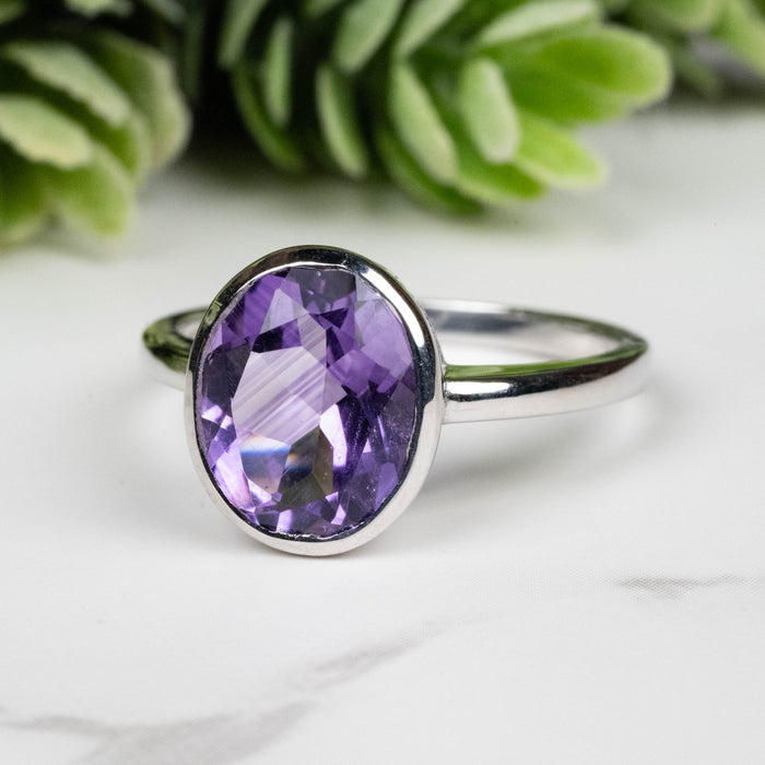 Amethyst Ring 11x9mm Size 9