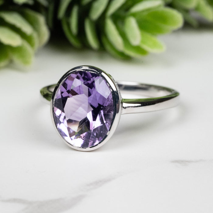 Amethyst Ring 11x9mm Size 9