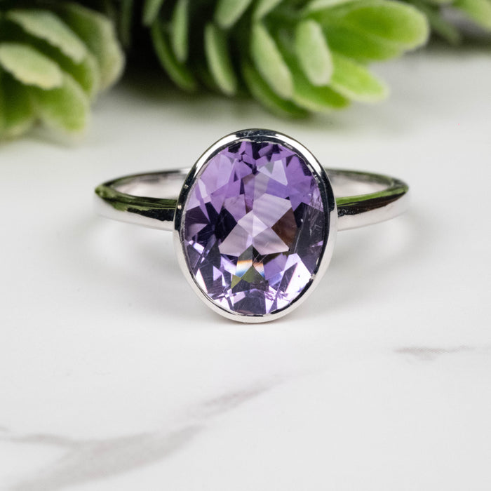 Amethyst Ring 11x9mm Size 9