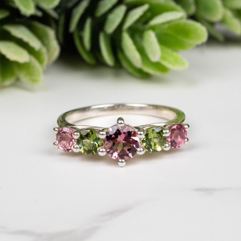 Tourmaline Ring 3.5mm-5mm Size 5