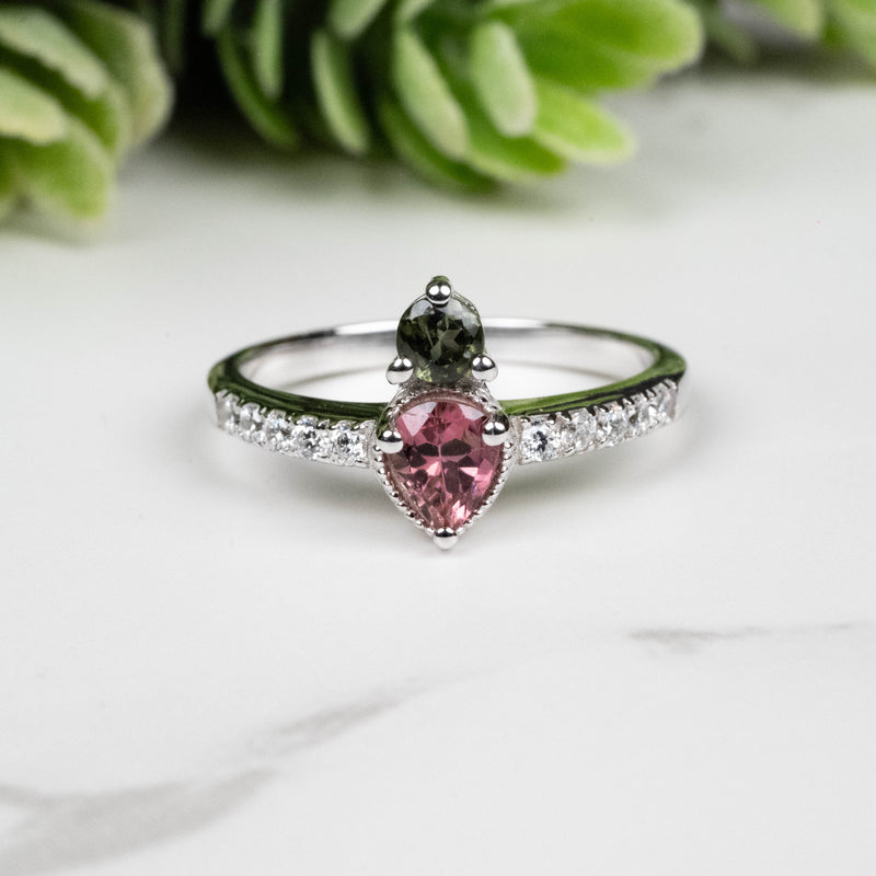 Tourmaline Ring 3.5mm-4.5mm Size 5