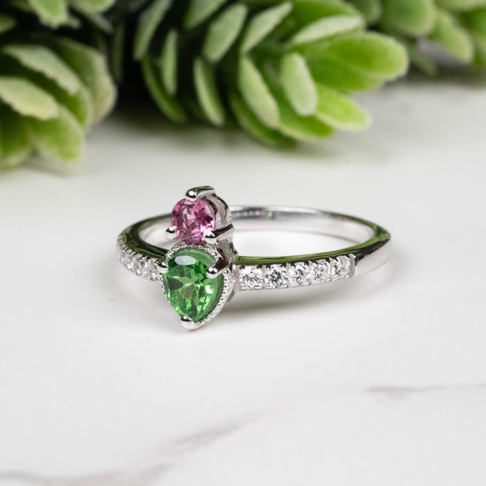 Tourmaline Ring 3.5mm-4.5mm Size 6