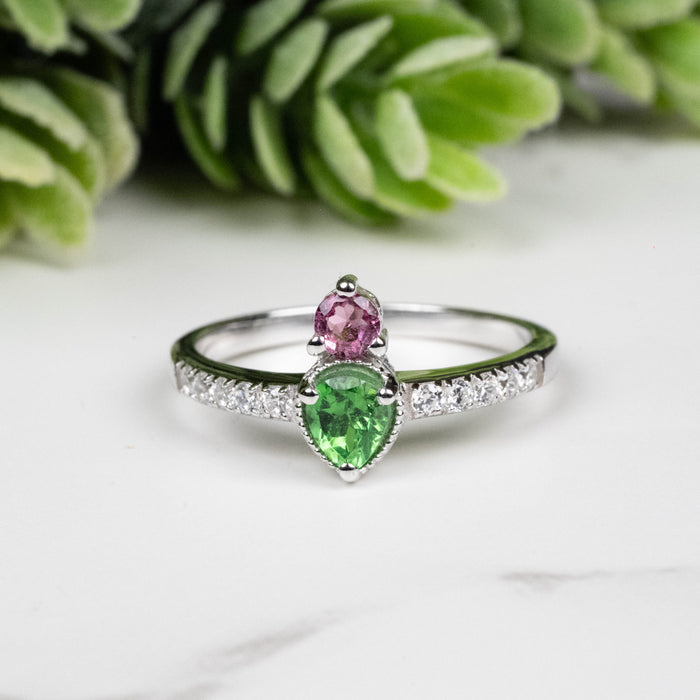 Tourmaline Ring 3.5mm-4.5mm Size 6