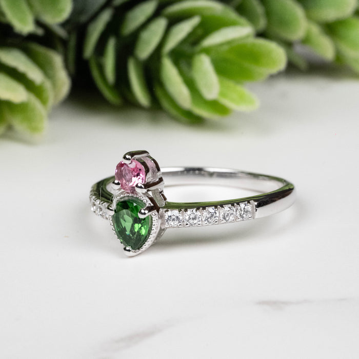 Tourmaline Ring 3.5mm-4.5mm Size 6
