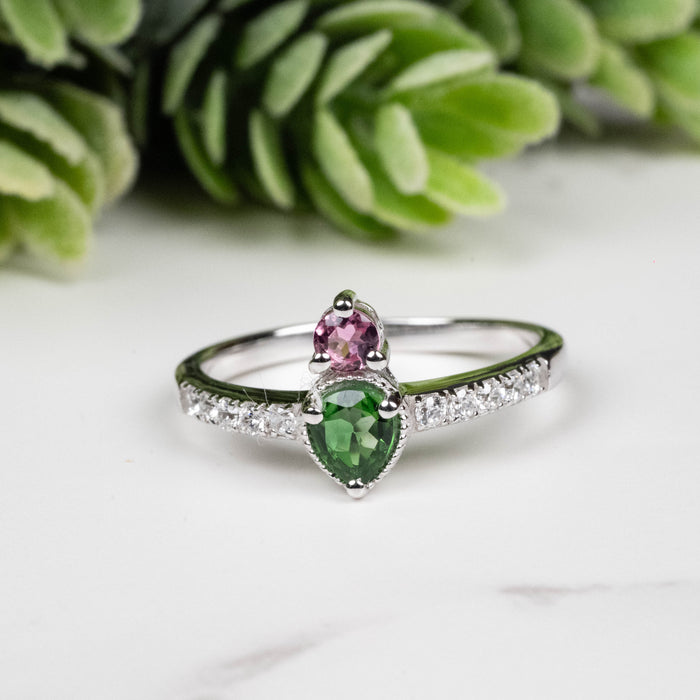 Tourmaline Ring 3.5mm-4.5mm Size 6