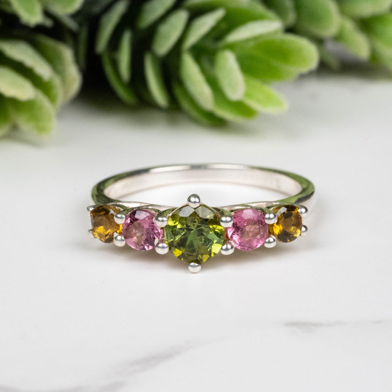 Tourmaline Ring 3.5mm-5mm Size 7