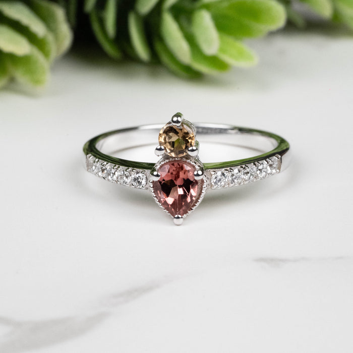 Tourmaline Ring 3.5mm-4.5mm Size 7