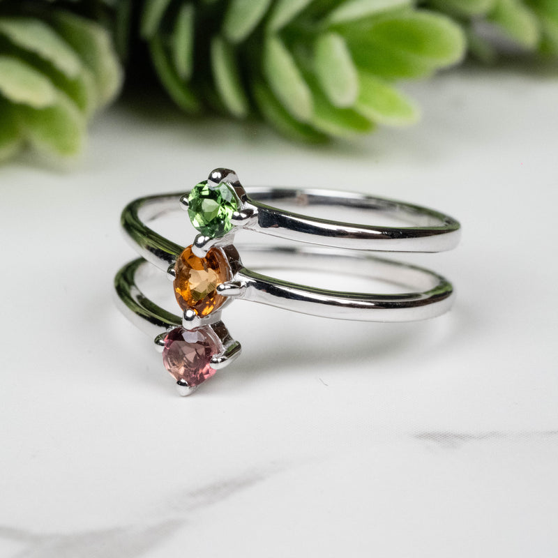 Tourmaline Ring 2.5mm-4mm Size 7