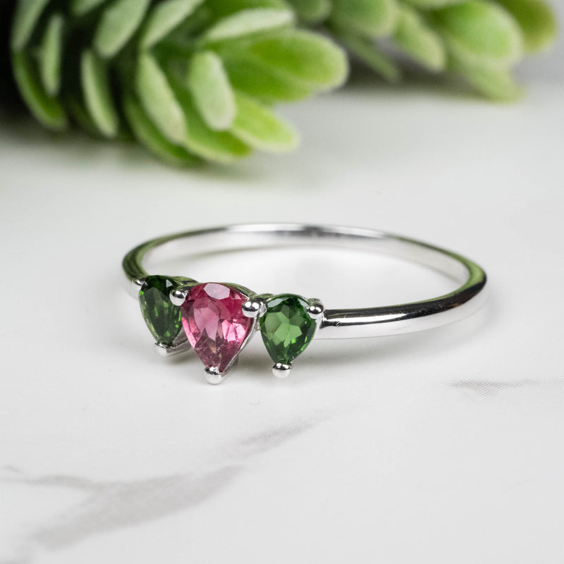 Tourmaline Ring 3mm-4.5mm Size 9