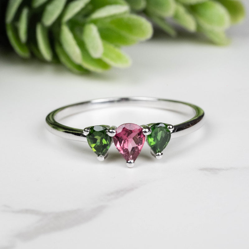 Tourmaline Ring 3mm-4.5mm Size 9