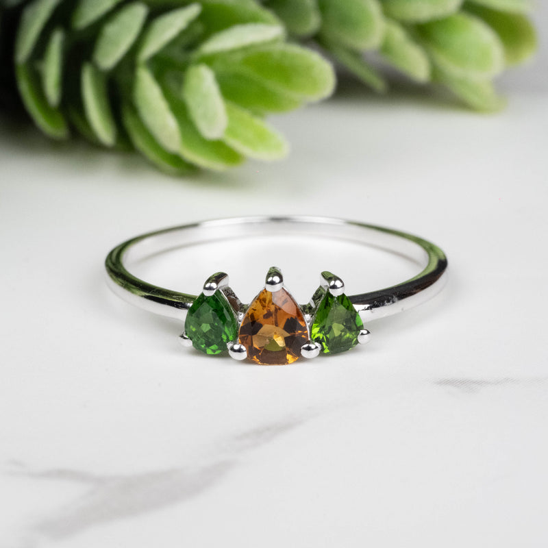 Tourmaline Ring 3mm-4.5mm Size 9