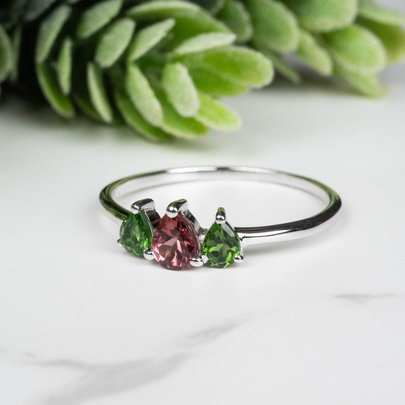 Tourmaline Ring 3mm-4.5mm Size 9