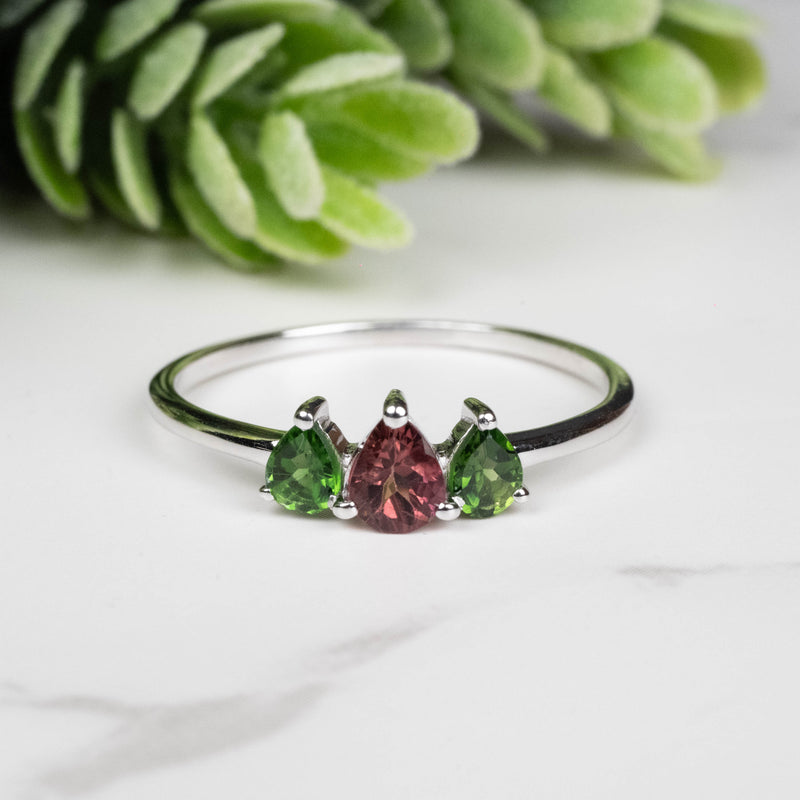 Tourmaline Ring 3mm-4.5mm Size 9