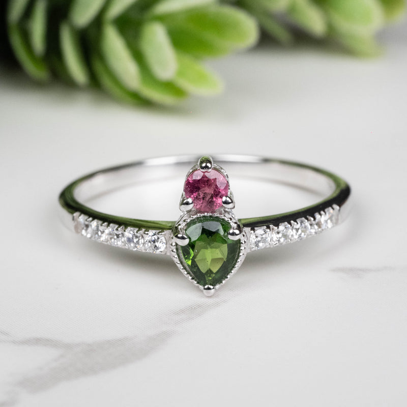 Tourmaline Ring 3mm-4.5mm Size 10 - InnerVision Crystals