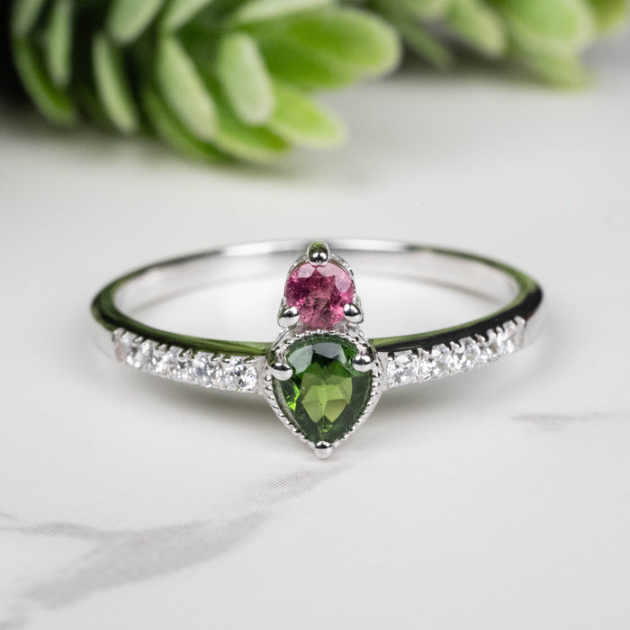 Tourmaline Ring 3mm-4.5mm Size 10