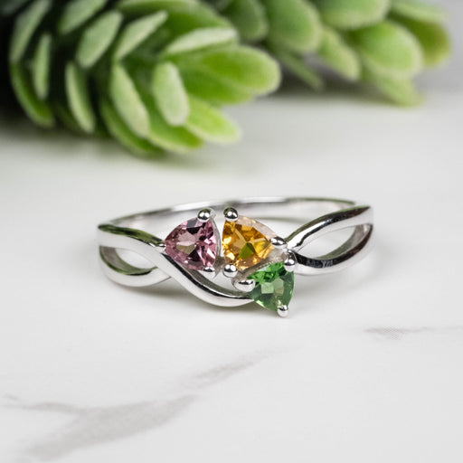 Tourmaline Ring 3mm Size 7 - InnerVision Crystals