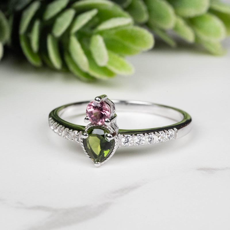 Tourmaline Ring 3mm-4.5mm Size 8