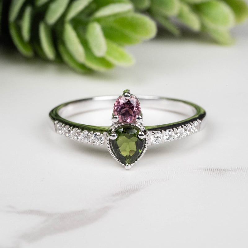 Tourmaline Ring 3mm-4.5mm Size 8