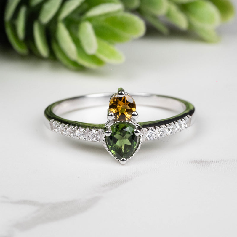 Tourmaline Ring 3mm-4.5mm Size 8