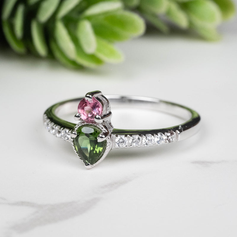 Tourmaline Ring 3mm-4.5mm Size 8