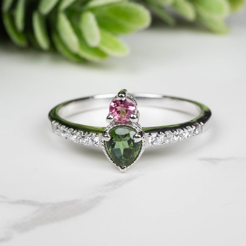 Tourmaline Ring 3mm-4.5mm Size 8