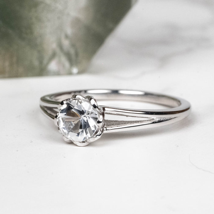 Phenakite Ring 5mm Size 8