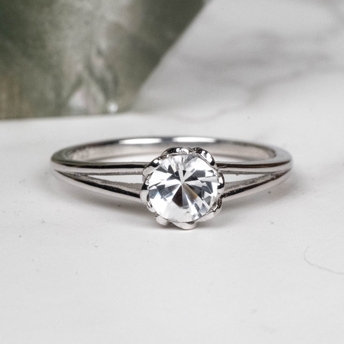 Phenakite Ring 5mm Size 8