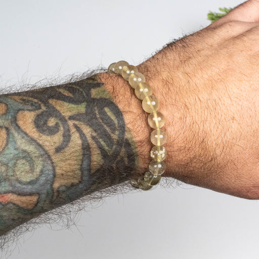 Libyan Desert Glass Bead Bracelet 19.31 g 9mm - InnerVision Crystals