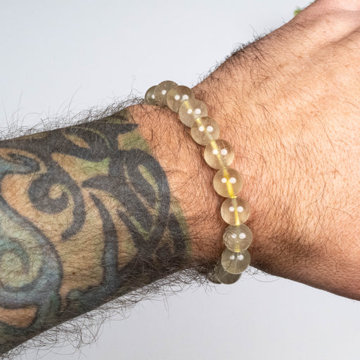 Libyan Desert Glass Bead Bracelet 24.36 g 10mm - InnerVision Crystals