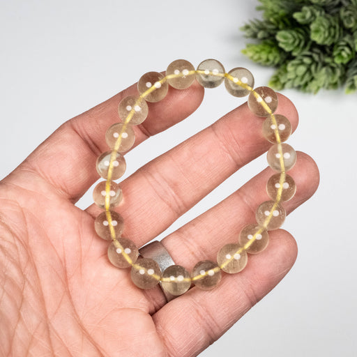 Libyan Desert Glass Bead Bracelet 24.36 g 10mm - InnerVision Crystals