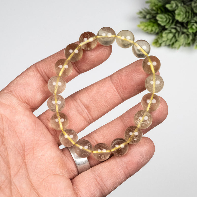 Libyan Desert Glass Bead Bracelet 29.10 g 11mm