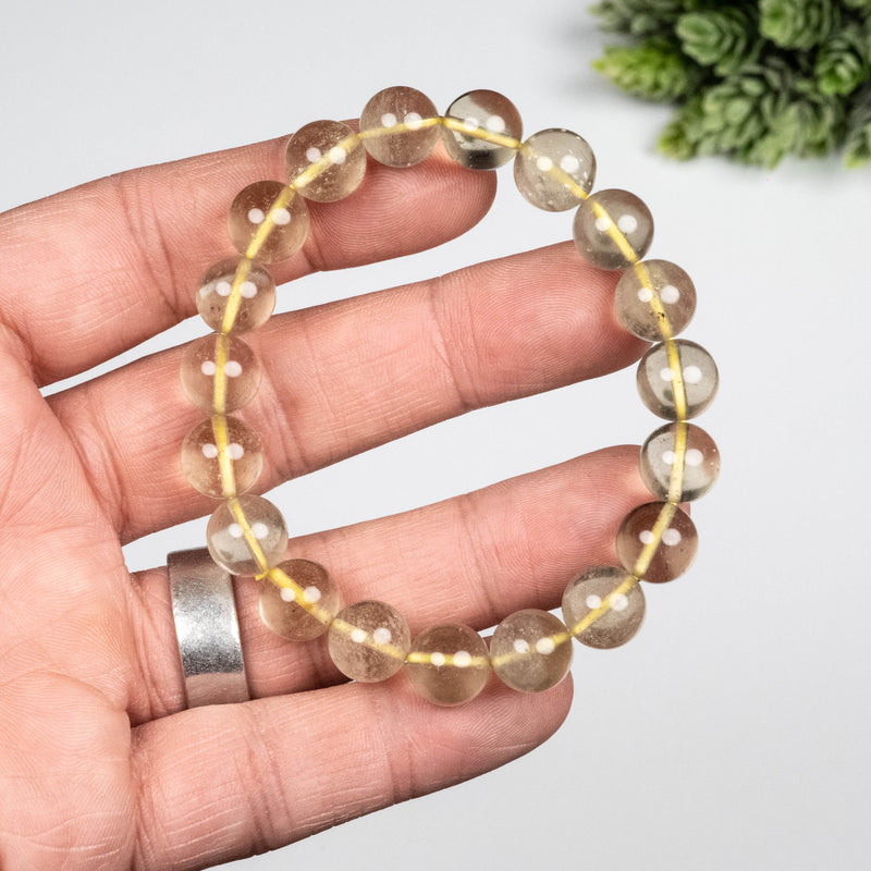 Libyan Desert Glass Bead Bracelet 26 g 10mm